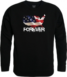 View Buying Options For The Rapid Dominance Forever USA Map Graphic Mens Crewneck Sweatshirt
