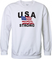 View Buying Options For The RapDom USA Strong 4 Graphic Mens Crewneck Sweatshirt