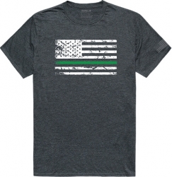 View Buying Options For The RapDom Thin Green Line Flag Tactical Graphic Mens Tee