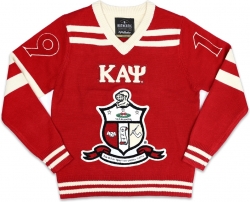 View Buying Options For The Big Boy Kappa Alpha Psi® Divine 9 S4 Mens V-Neck Heavy Sweater