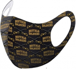 View Product Detials For The Big Boy Buffalo Soldiers S1 Summer Poly Fashion Face Mask