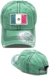View Buying Options For The Mexico Flag Cotton Vintage Mens Cap