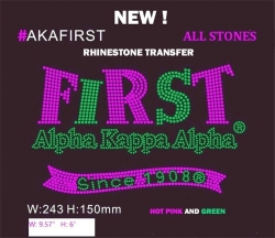 View Buying Options For The Alpha Kappa Alpha First Rhinestone Heat Transfer