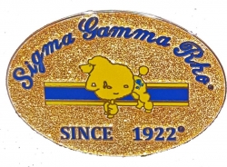 View Buying Options For The Sigma Gamma Rho Poodle Since 1922 Oval Lapel Pin