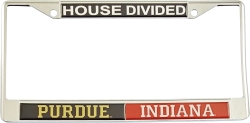 View Buying Options For The Purdue + Indiana House Divided Split License Plate Frame