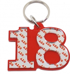 View Buying Options For The Delta Sigma Theta Color Mirror Line #18 Keychain