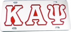 View Buying Options For The Kappa Alpha Psi Outlined Mirror License Plate