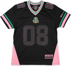 View Buying Options For The Big Boy Alpha Kappa Alpha Divine 9 Rhinestud S13 Ladies Football Jersey