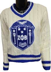 View Product Detials For The Buffalo Dallas Zeta Phi Beta V-Neck Sweater