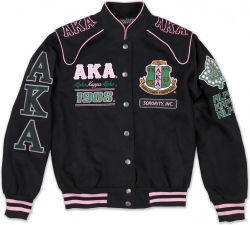 View Buying Options For The Big Boy Alpha Kappa Alpha Divine 9 S10 Ladies Twill Racing Jacket
