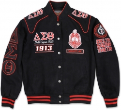 View Buying Options For The Big Boy Delta Sigma Theta Divine 9 S10 Ladies Twill Racing Jacket