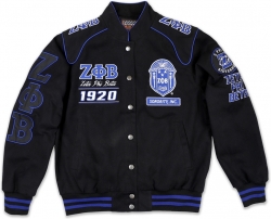 View Buying Options For The Big Boy Zeta Phi Beta Divine 9 S10 Ladies Twill Racing Jacket