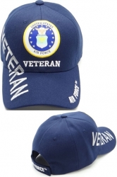 View Buying Options For The Air Force Emblem Veteran Shadow Text Mens Cap
