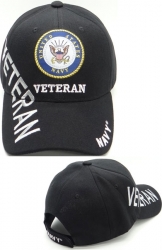 View Buying Options For The Navy Emblem Veteran Shadow Text Mens Cap