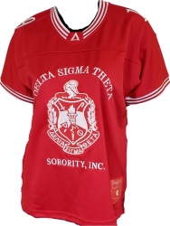 View Buying Options For The Buffalo Dallas Delta Sigma Theta Sorority Crest Ladies Football Jersey