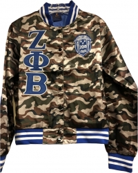 View Buying Options For The Buffalo Dallas Zeta Phi Beta Camo Satin Jacket