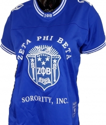 View Buying Options For The Buffalo Dallas Zeta Phi Beta Sorority Crest Ladies Football Jersey