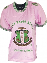 View Buying Options For The Buffalo Dallas Alpha Kappa Alpha Sorority Crest Ladies Football Jersey
