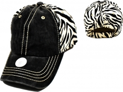 View Buying Options For The Plain Pigment Zebra Back Ladies Cap