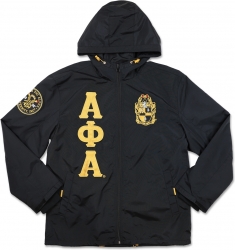 View Buying Options For The Big Boy Alpha Phi Alpha Divine 9 S7 Hooded Mens Windbreaker Jacket