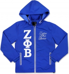 View Buying Options For The Big Boy Zeta Phi Beta Divine 9 S7 Hooded Ladies Windbreaker Jacket