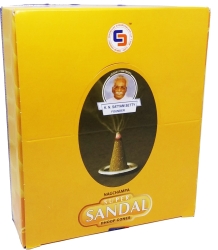 View Buying Options For The Satya Sai Baba Sandalwood Dhoop Incense Cones [Pre-Pack]