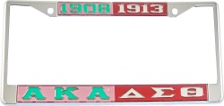 View Buying Options For The Alpha Kappa Alpha + Delta Sigma Theta Split License Plate Frame