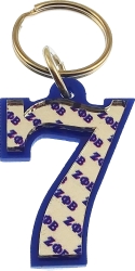 View Buying Options For The Zeta Phi Beta Color Mirror Line #7 Keychain