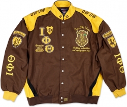 View Buying Options For The Big Boy Iota Phi Theta Divine 9 S3 Mens Twill Racing Jacket