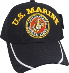 View Buying Options For The U.S. Marine Bold Letter Mesh Edge Mens Cap