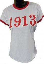 View Product Detials For The Buffalo Dallas Delta Sigma Theta 1913 Ringer T-Shirt