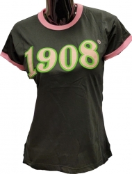 View Buying Options For The Buffalo Dallas Alpha Kappa Alpha 1908 Applique Ladies Ringer Tee