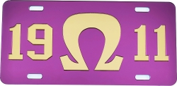 View Buying Options For The Omega Psi Phi 1911 Big Q Mirror License Plate