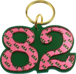 View Buying Options For The Alpha Kappa Alpha Color Mirror Line #82 Keychain