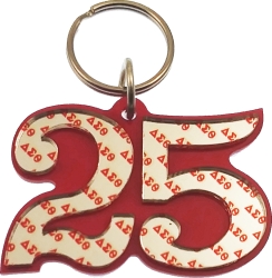 View Buying Options For The Delta Sigma Theta Color Mirror Line #25 Keychain
