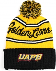 View Buying Options For The Big Boy Arkansas at Pine Bluff Golden Lions S52 Mens Cuff Beanie Cap With Ball