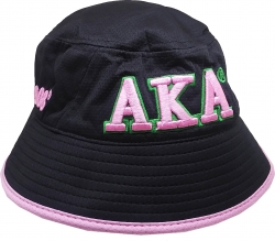 View Buying Options For The Alpha Kappa Alpha Novelty Ladies Floppy Bucket Mesh Hat