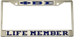 View Buying Options For The Phi Beta Sigma Life Member License Plate Frame