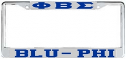 View Buying Options For The Phi Beta Sigma Blu-Phi License Plate Frame