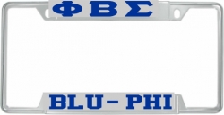 View Buying Options For The Phi Beta Sigma Blu-Phi License Plate Frame