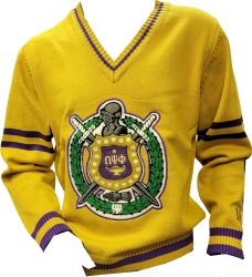 View Buying Options For The Buffalo Dallas Omega Psi Phi Chenille V-Neck Varsity Sweater