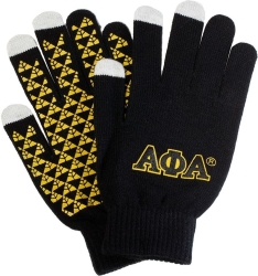 View Buying Options For The Alpha Phi Alpha Knit Texting Gloves