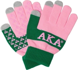 View Buying Options For The Alpha Kappa Alpha Knit Texting Gloves