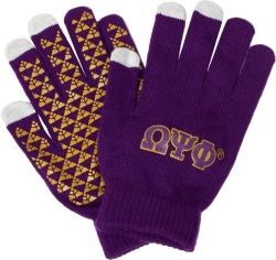 View Buying Options For The Omega Psi Phi Knit Texting Gloves