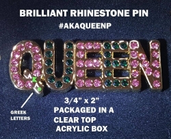 View Buying Options For The Alpha Kappa Alpha Queen Rhinestone Lapel Pin
