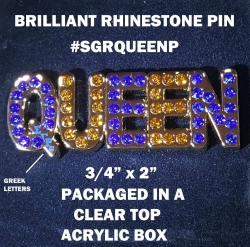 View Buying Options For The Sigma Gamma Rho Queen Rhinestone Lapel Pin