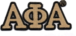 View Buying Options For The Alpha Phi Alpha Connected Greek Letter Patch