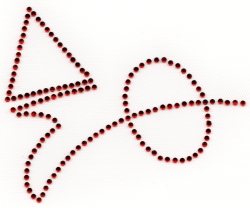View Buying Options For The Delta Sigma Theta Small Fun Letters Rhinestone Heat Transfer
