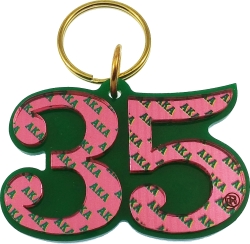 View Buying Options For The Alpha Kappa Alpha Color Mirror Line #35 Keychain