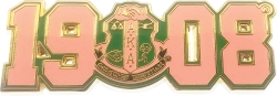View Buying Options For The Alpha Kappa Alpha Center Crest 1908 Lapel Pin